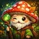 Colorful cartoon avatar featuring a friendly, abstract character with expressive eyes and vibrant colors, fit for user profil